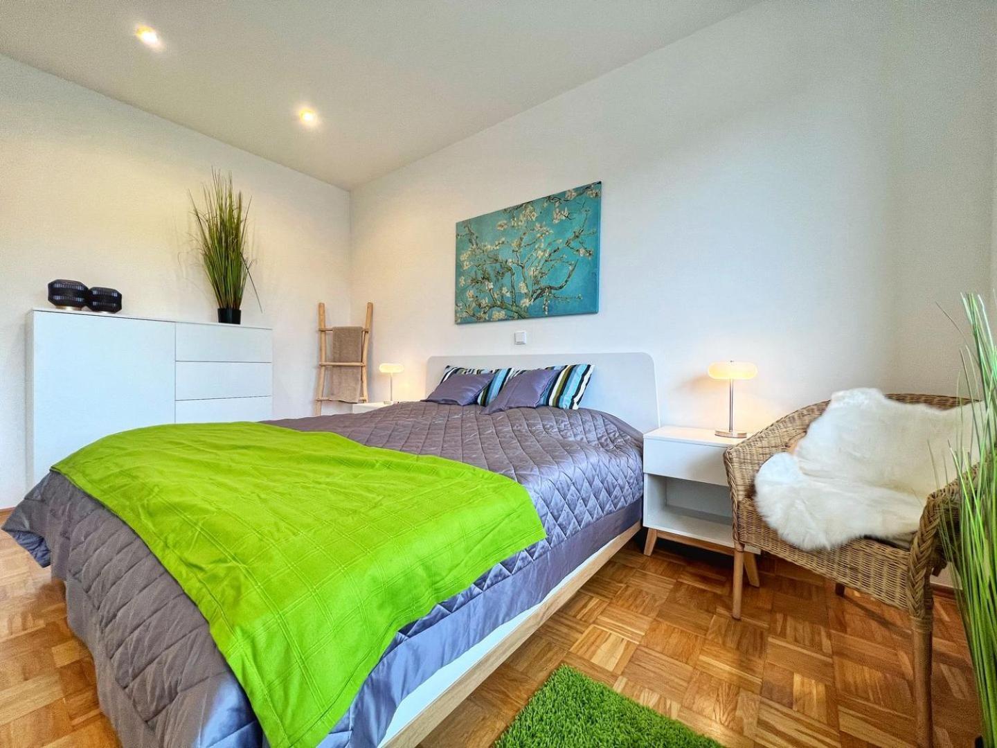 4-Sterne Ferienwohnung Waldblick Schweinfurt Buitenkant foto
